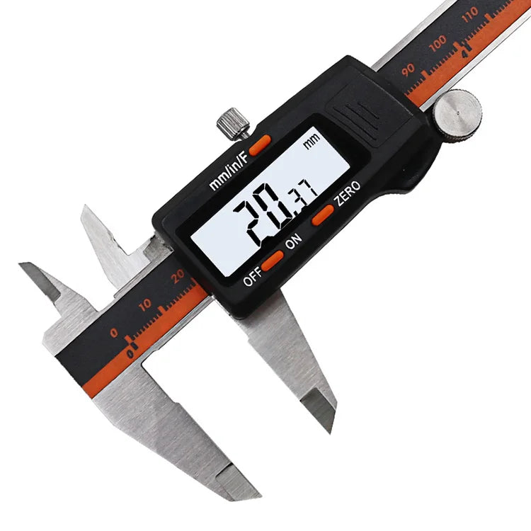 Stainless Steel Digital Display Caliper 150mm Fraction MM Inch High Precision Stainless Steel LCD Vernier Caliper