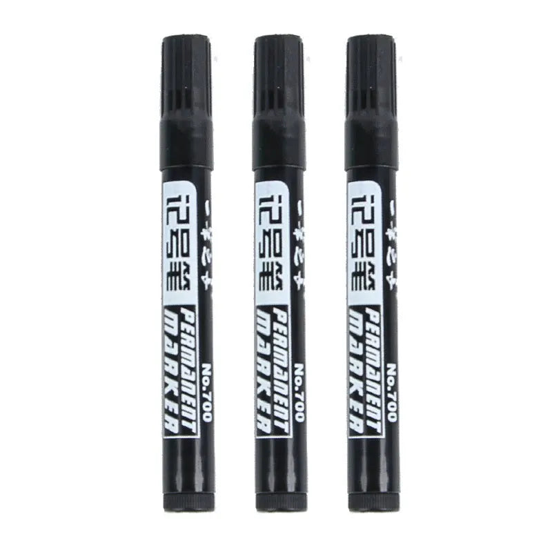 3/9pcs Permanent  Paint Marker Pen Waterproof Black Pen for Tyre Oily Markers Quick Drying Signature Pen Stationery Supplies