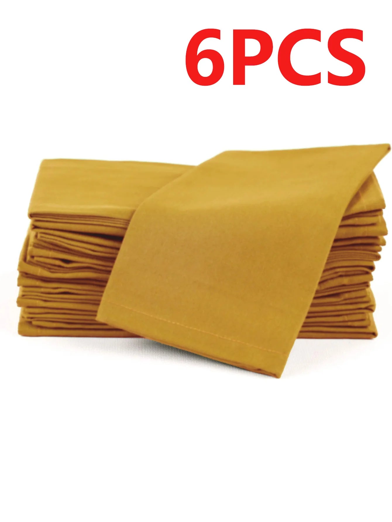 6/12PCS 40x40cm Cotton Linen Cloth Napkins Thickened Durable Placemat Reusable for Kitchen Dining Wedding Decoration