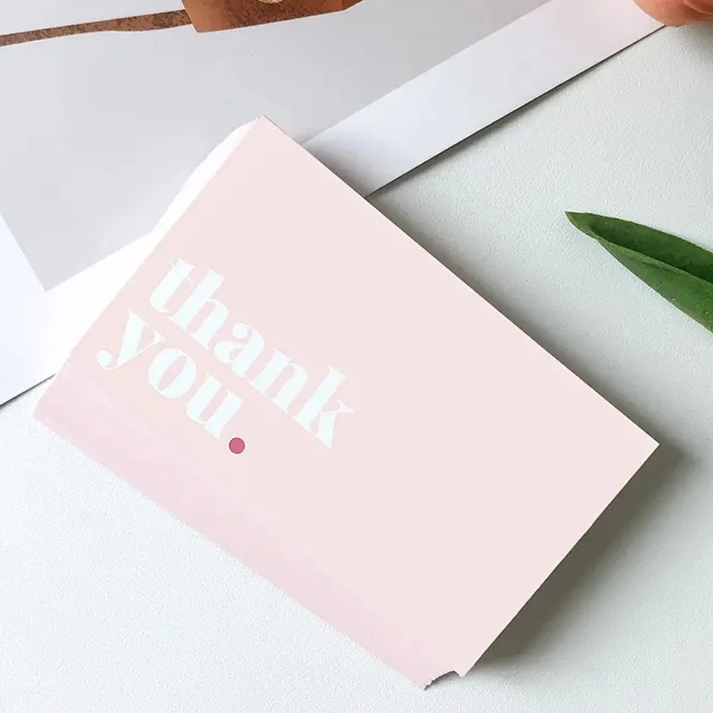 50pcs Thank You Card Small Business for  Wedding Party Baby Shower Card,Thank You Notes Thanksgiving ,Graduation Party 2025