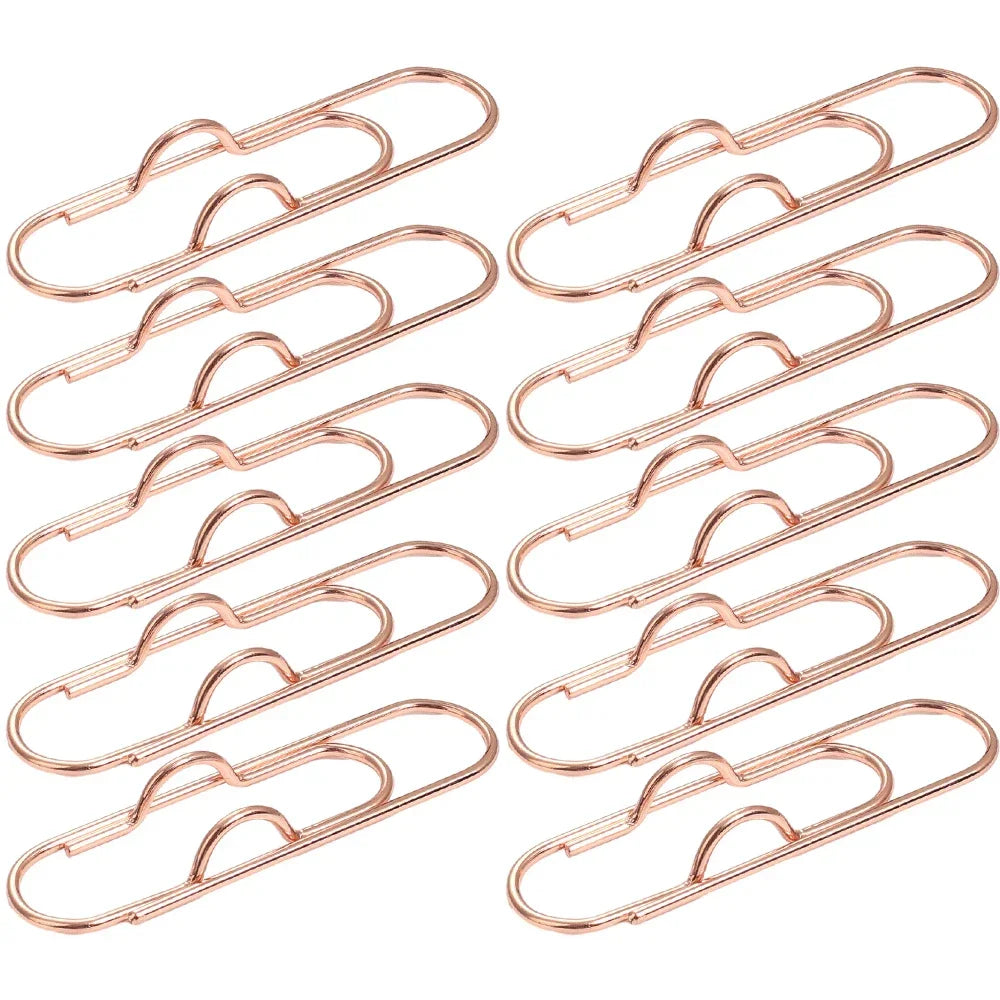 10-1Pcs Metal Pen Holder Clips Portable Paper Fix Clips Journal Document Notebook Pictures Pin Pocket Student Office School Tool