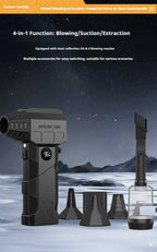 990000RPM Powerful Air Blower Turbo Blower Brushless Motor Turbo Fan Wind Speed 75m/s 10000mAh with LED Display Air Duster