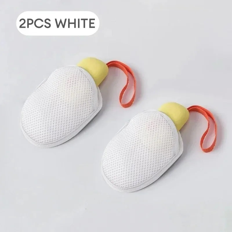 1~8PCs New Foaming Soap Bag Net Mesh Massage Exfoliator Pouch Bathing Bubble Maker Cleaning Tool
