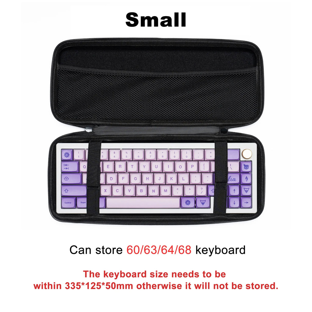 Keyboard Organizer Hard Case Keyboard Storage Bag Dustproof Protective Box 60 68 87 98 100 104 108 Mechanical Keyboard