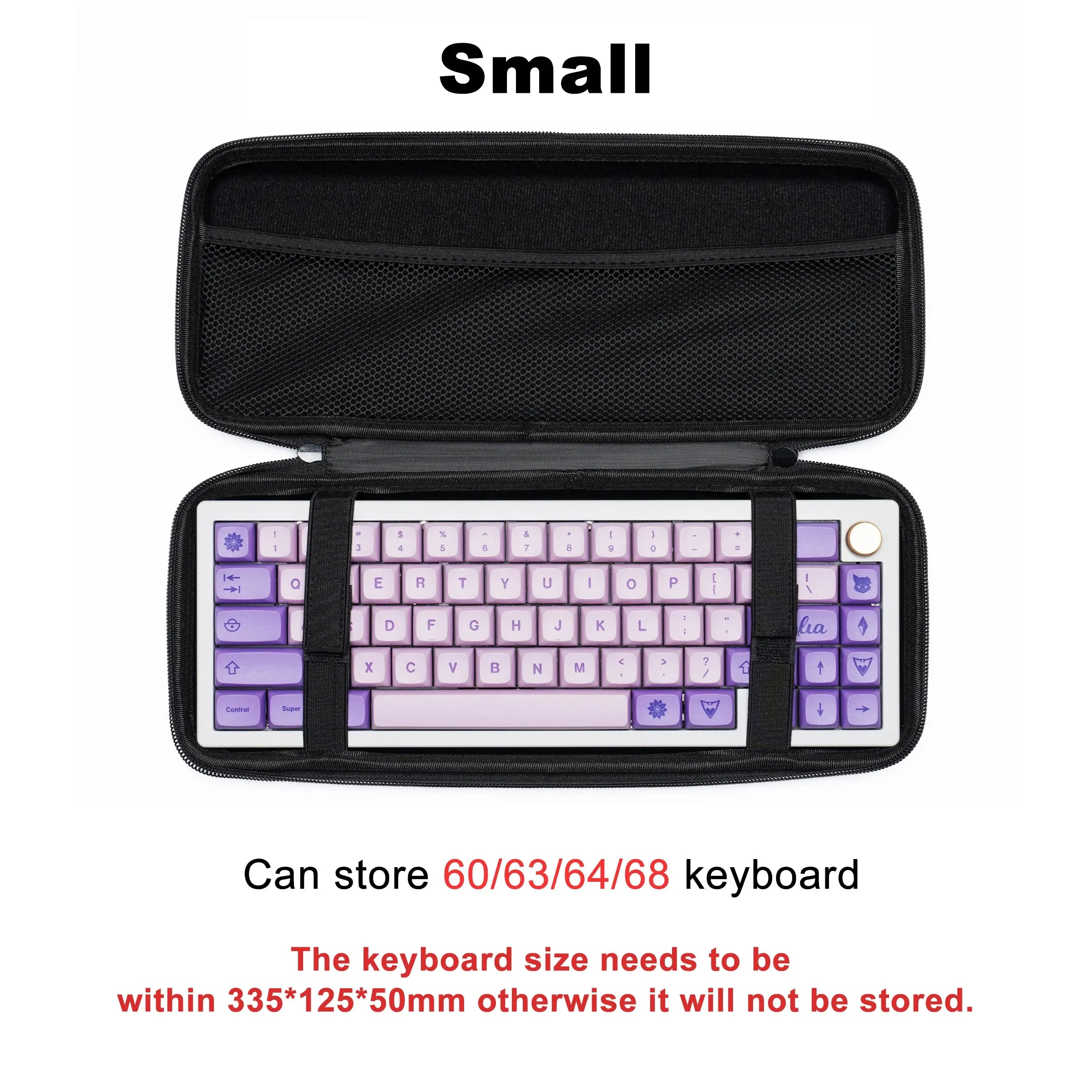Keyboard Organizer Hard Case Keyboard Storage Bag Dustproof Protective Box 60 68 87 98 100 104 108 Mechanical Keyboard