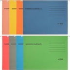 8Pcs Thick Paper Suspension Folder A4 Size Wide Opening Document Organizer Hanging File Holder Office Supplies for