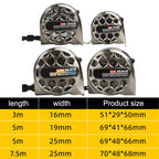 Water Proof 3/5/7.5M Metric Tape Measure Stainless Steel Anti-corrosion Retractable Ruler Hollow Design for Woodworking