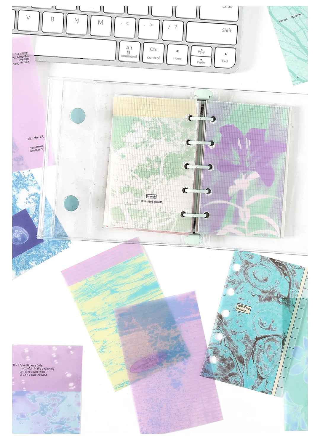 10pcs/lot Memo Pads Material Paper  slow start to the season Collection Journal Scrapbooking paper  Background Decoration Paper