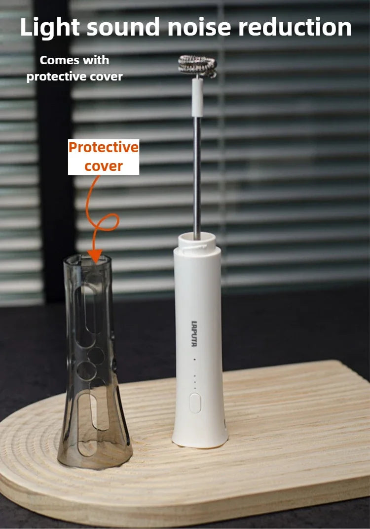 Coffee Milk Frother Portable Electric Milk Frothers Kitchen Miniature Milks Foam Machine Decoration Mixer Blender Coffeeware