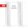 4pc, T-Square Ruler, Transparent And Orange, Clear Dual-Sided Measurement Tool For Drafting And General Layout Work