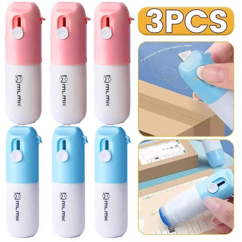 2 in 1 Thermal Paper Correction Fluid with Knife Unboxing Knife Letter Opener Privacy Protection Fluid Thermal Paper Eraser 20ml