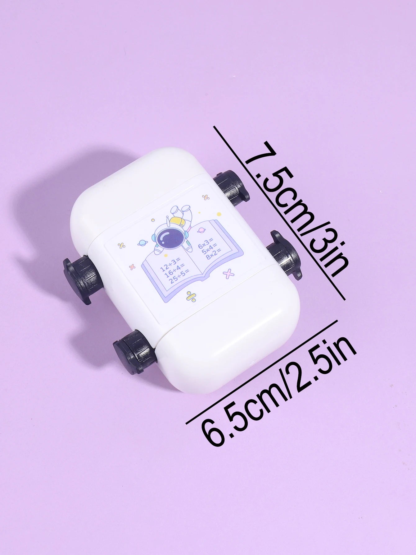1 Two-in-one Double Roller Random Multiplication Stamp, Student Practice Math Calculation Question Builder Roller Stamp