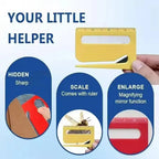 Mini Letter Knife Letter Mail Envelope Opener Safety Paper Guarded Cutter Blade Office Equipment Cutting Supplies