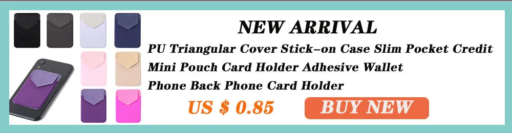 Silicone Phone Card Holder Wallet Case Phone Wallet Stick On Credit Card Holder Phone Pocket for Almost All Cell Phone