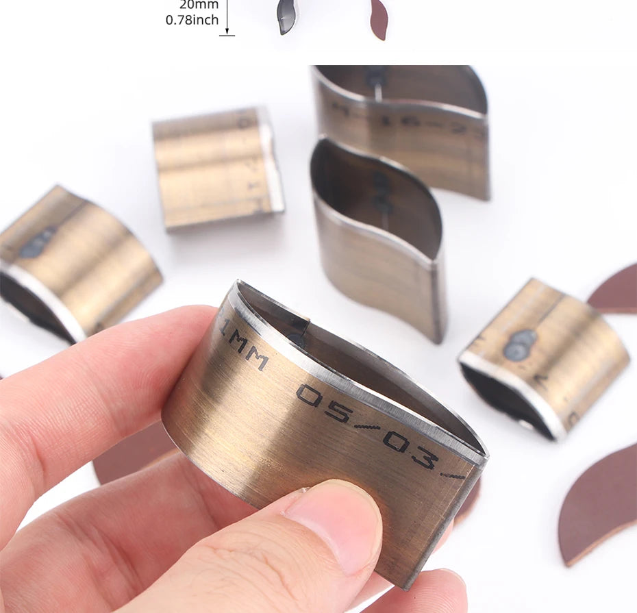 7Pcs Leather Die Cutter Hollow Punching Tool Cutting Mold Punching Die Set for Handmade DIY Leather Craft 20/25/30/35/40/45/50mm