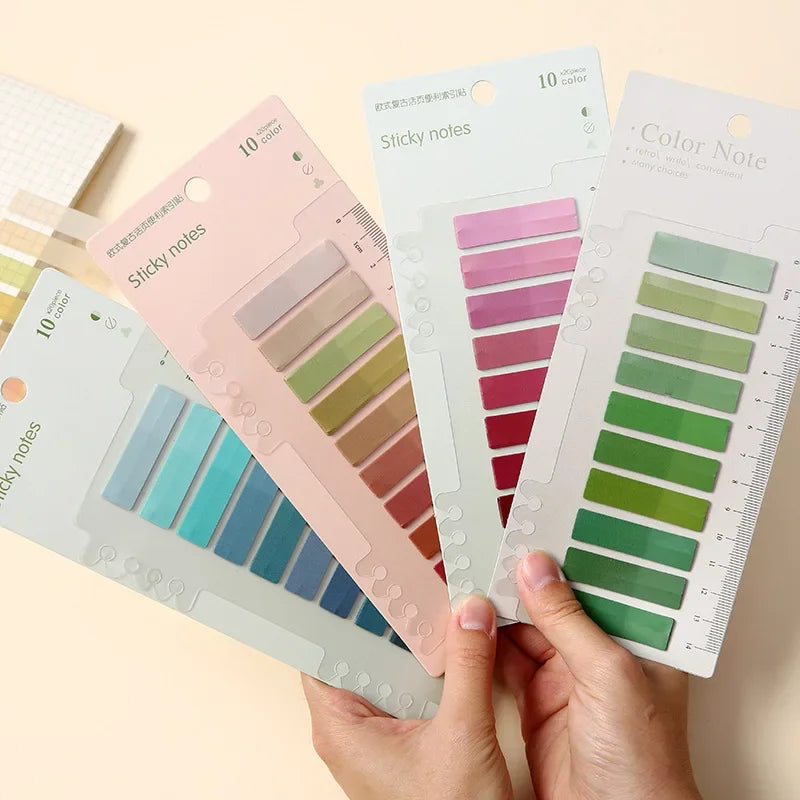 200 Sheets Transparent Sticky Notes Self-Adhesive Reading Annotation for Books Notepad Bookmarks  Memo Pad Index Tabs