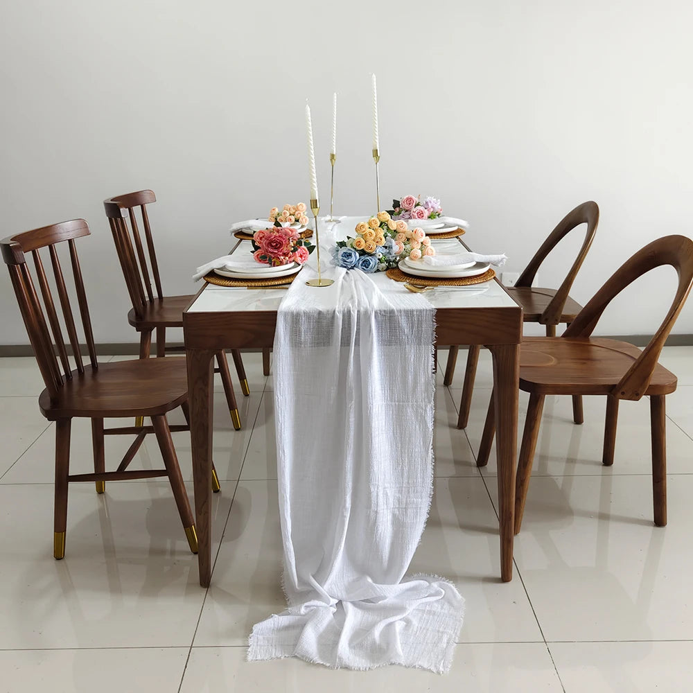 6PCS 43x43cm Dinner Table Rustic Decor Muslin Tea Towels, Birthday Decore Retro Cotton Cheesecloth, Cotton Gauze Wedding Napkins