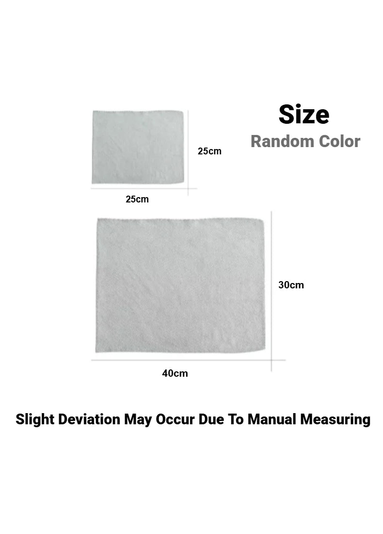 Fish Scale Microfiber Cleaning Cloth Lint Free No Trace Reusable Polishing Rag For Window Car Kitchen Mirror Glass
