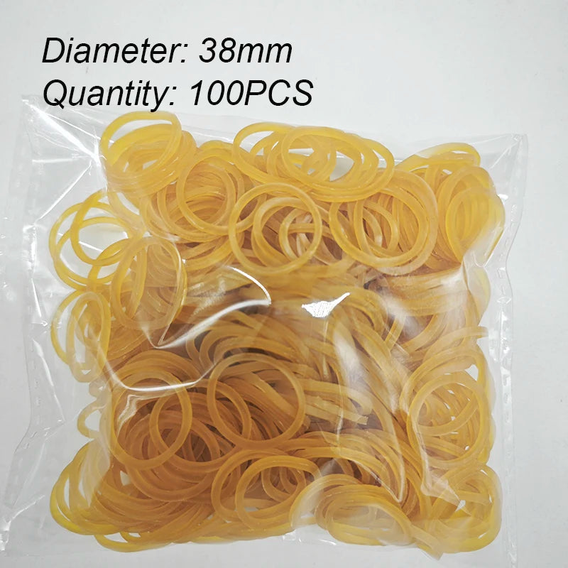 ‌Multi-Purpose Elastic Rubber Bands,15-60mm Diameter Rubber Bands Sturdy Stationery Fasteners for Paper, Files & Household Items