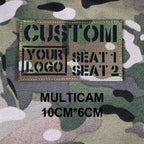 Custom Laser Cutting IR IFF Infrared Reflection Patch Name Tapes Tag Brand Black Letters