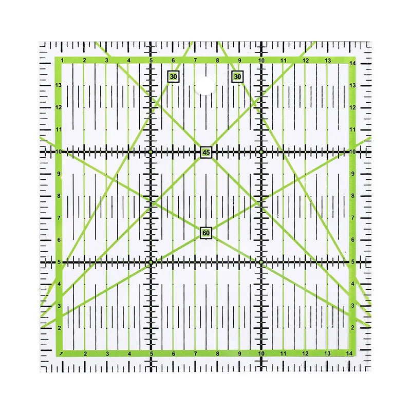 1/2pcs 15cm Quilting Patchwork Ruler Fabric Cloth Cutting Ruler Acrylic Sewing Rulers DIY Knitting Crafts Tailor Sewing Tools