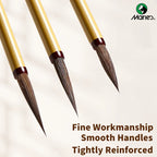 Marie's 3 Pack Detail Watercolor Paint Brush Set,Fine Line Brush for Calligraphy,Chinese Painting
