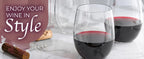 4-40Pcs 12oz Plastic Wine Glasses Disposable Stemless Wine Glasses for Party Reusable Clear Plastic Cups Shatterproof