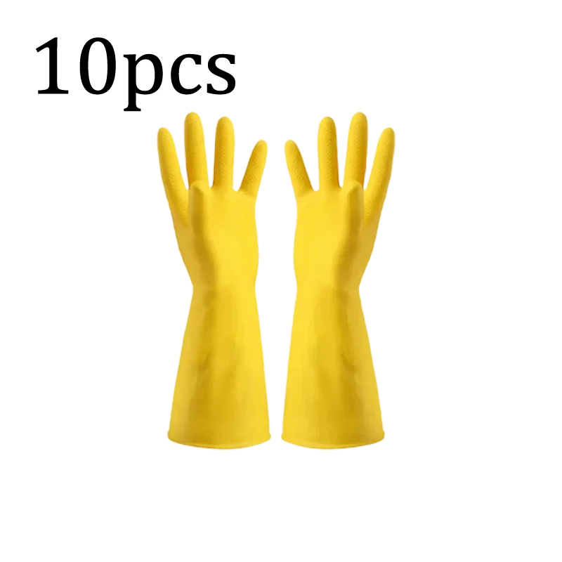 Latex Dishwashing Gloves Waterproof Household Kitchen Washing Bowl Washing Clothes Vegetable Cleaning Household Unisex