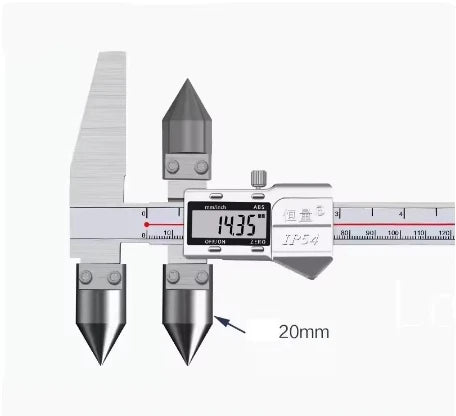 Edge-Center Distance, Center Distance, Digital Caliper, Cone Probe Hole Distance, Centerline Caliper, Edge-To-Hole Measurement