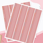 280PCS Personalized Name Stickers Long Strip Pencil Labels Custom Waterproof Self Adhesive Name Labels for Bottles Notebooks