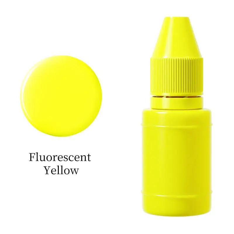 10ml Self-Inking Colorful Ink for Photosensitive Stamp Refilling Ink Red Green Blue Black Orange Rose red Chocolate Coffee White