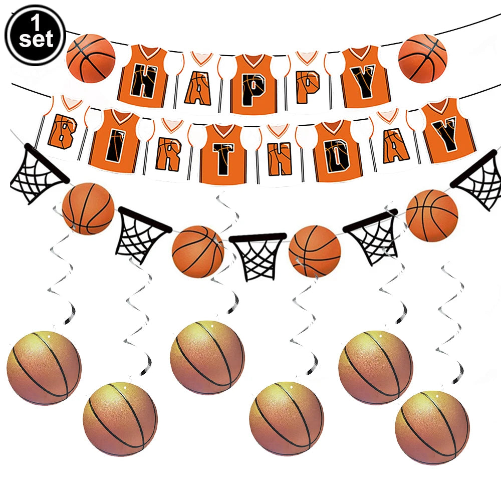 Basketball Tablecloths Basketball Party Decorations Rectangular Plastic Table Cover Boys Basketball Theme Birthday Party Supplie