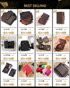 New Thin Genuine Leather Mini Wallet Slim Bank Credit Card Holder Men's Business Small ID Case for Man Purse 6 Slots Cardholder
