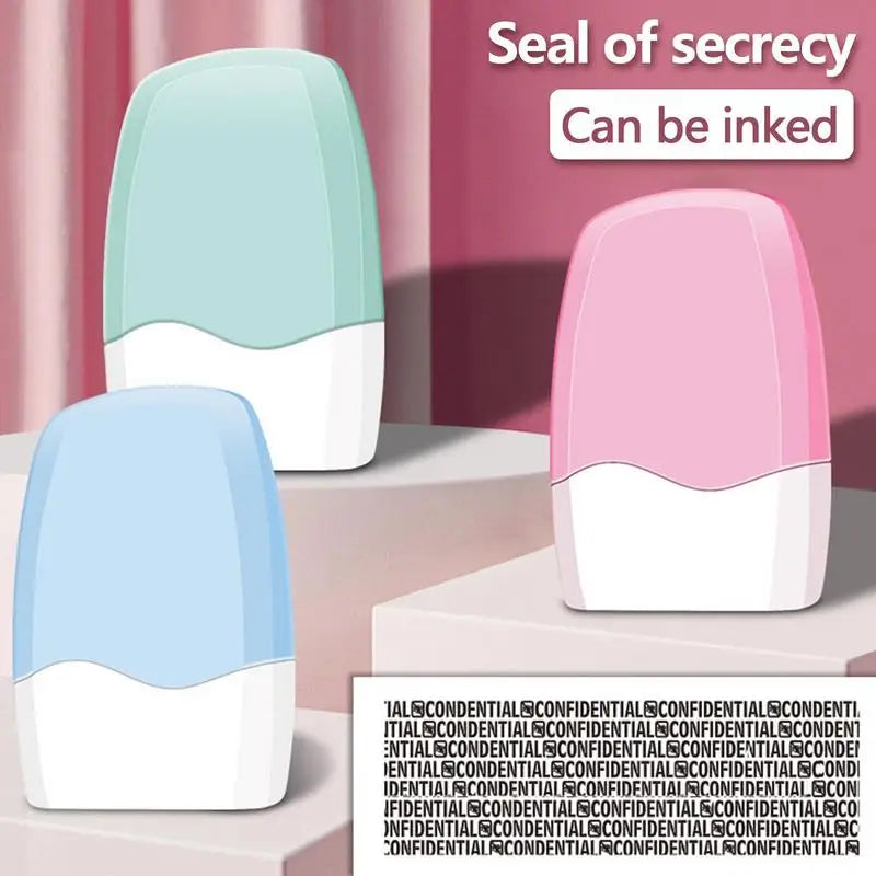 Identity Protection Roller Stamps Reusable Ink Address Eraser Roller For Portable Easy Using Privacy Security Product