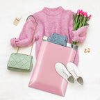 Poly Mailers 12x15.5" 50 Pcs, Durble Shipping Bags For Clothes, Pink Waterproof Self Seal Mailing Envelopes, Strong Adhesive Pa