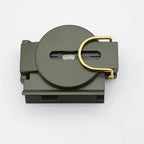 Outdoor Survival Compass Mountaineering Camping Plastic Military Green Flip-top Compass Guidebook Portable