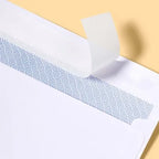 45ct 4"x9.5" Press and Seal Security Envelopes White - : Self-Seal Mailing, Business, Letter, Size 10