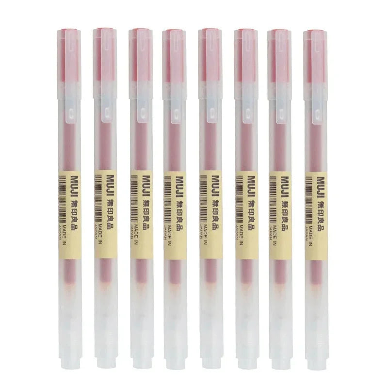 6/8Pcs/Set MUJIs Gel Pen Black/Red/Blue 0.38/0.5mm Ink Japan Color Pen Office School Ballpoint Pen Japanese Kawaii Stationery