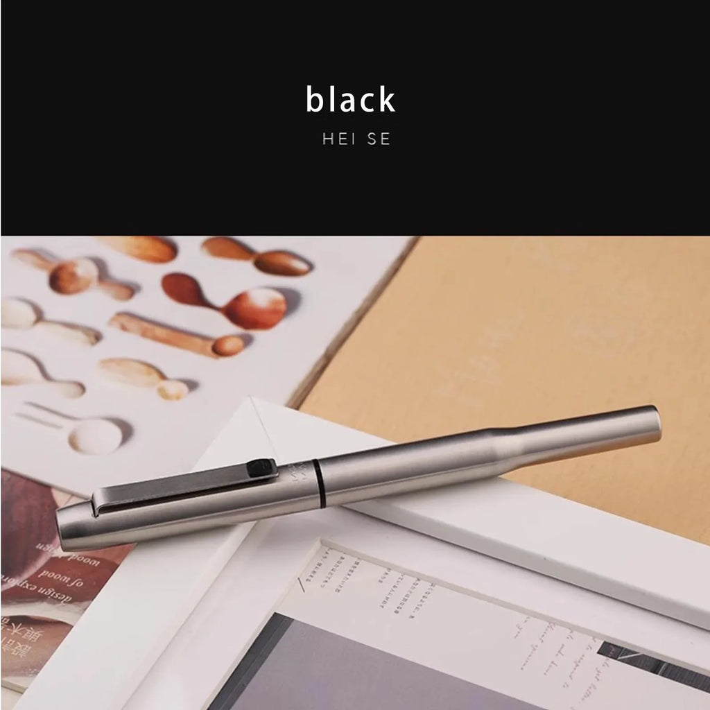 New Moonman B25 Fountain Pen Stainless Steel Imported F nib Ink Absorber Dual purpose Design high-end Office Stationery Supplies