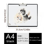 A3 Horizontal Waterproof Sketch Clipboard for Beginners - 4K Vertical Sketch Board for Drawing, 8K Writing Board for Adults