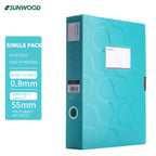 SUNWOOD Plato Series A4 File Organizer Boxes,  Colorful Document Storage Folders, Mixed Colors, FBE4006,FBE4007
