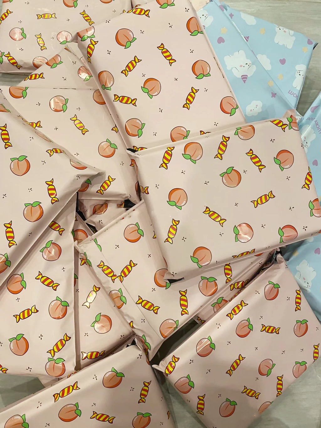 PE Plastic Self-Seal Mailbag，50PCS Thicken Shipping Bags, Cute Cartoon Poly Envelope, Panda Postal Courier Bags