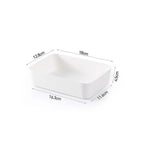 Plastic Desktop Storage Box Stackable Large Capacity Drawer Divider Storage Box Solid Color Documents File Organizer Home Office
