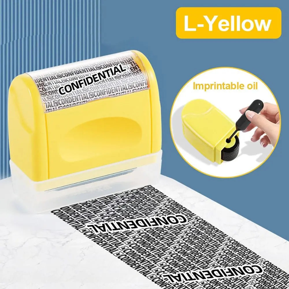 Durable Roller Identity Protection Stamps Safety Portable ID Security Stamp Privacy Protection Identity Address Blocker