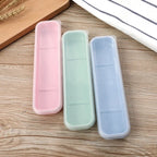 Tableware Box Portable Tableware Box Spoon Fork Storage Box Spoon, Fork, Chopsticks, Straw, Makeup Brush Storage Box