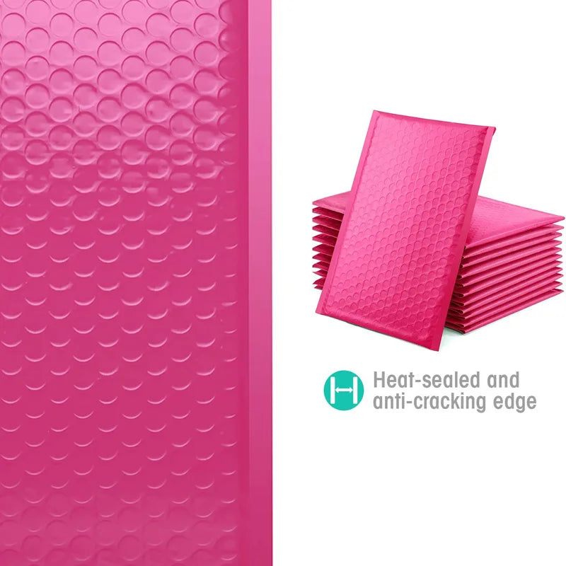 Pink Bubble 50 Pcs Envelopes for Shipping Bags Padded Envelopes for Packaging Seal Mailing Gift Padding Purple and Pink Black