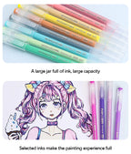 105Color Hand Account Gel Pen Languo Morandi Retro Pen Large-Capacity Color Handbook Pen For Student Painting Graffiti Writting