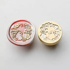 Star Sky Lotus Rose Pattern Wax Seal Stamp Retro Sealing Wax Stamp Replace Head Flowers Leaf Decorate Gift