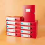 10pcs A4 Colorful File Boxes - Durable Thick Plastic Document Organizers for Contracts, Accounting Receipts & Office Supplies