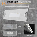 10/20/30Pcs Name Tag Blank Name Badges Acrylic Name Tag Holders 70x30mm Insert Blank Acrylic Nameplate